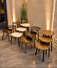 طاولات جانبية خشبية (Nesting Tables)