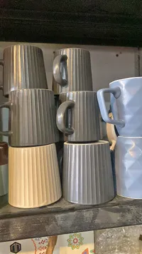 مج سيراميك بتصميم مضلع
