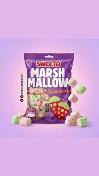 مارشميلو بنكهة الفراولة - سويتو (Sweeto)