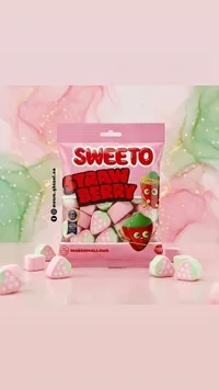 مارشميلو بنكهة الفراولة - سويتو (Sweeto)