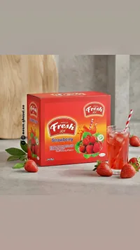 مشروب بودرة بنكهة الفراولة - فريش جوي (Fresh Joy)
