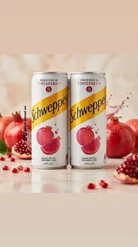 مشروب غازي بنكهة الرمان - شويبس (Schweppes)