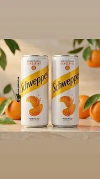مشروب غازي فوار بنكهة اليوسفي - شويبس (Schweppes)