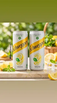 مشروب غازي ليمون ونعناع - شويبس (Schweppes)