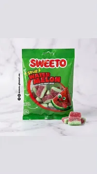 حلوى جيلي حامضة بنكهة البطيخ - سويتو (Sweeto)