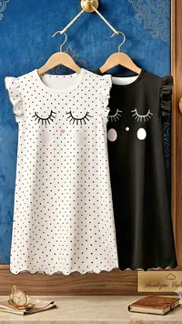 فساتين أطفال صيفية بتصميم وجه القطة - بوتيك كوليكشن (Boutique Collection)