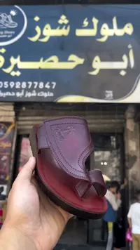 صندل رجالي جلد طبيعي - توليتي (Toletti)