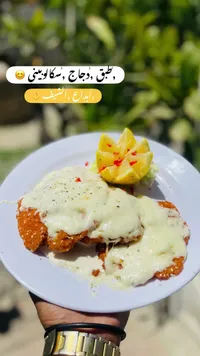 طبق دجاج اسكالوبيني