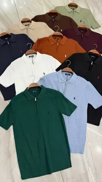 قميص بولو رجالي بنصف سحاب - بولو (Polo)