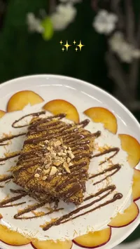 حلوى الكريب بالشوكولاتة والمكسرات