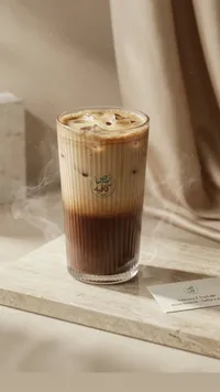مشروب قهوة مثلجة - نص كافيه
