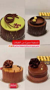 تشكيلة كيكات شوكولاتة فاخرة