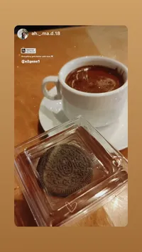 بسكويت أوريو مع قهوة
