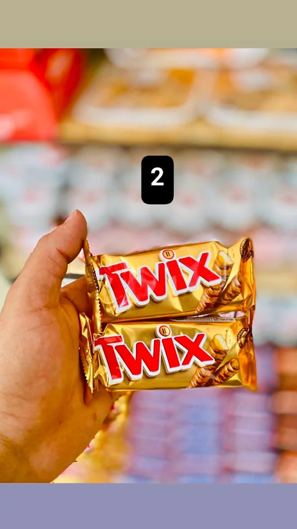 أصابع بسكويت مغطاة بالكراميل والشوكولاتة - تويكس (Twix) - مواد غذائية وبقالة - سوق غزة