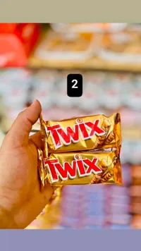 أصابع بسكويت مغطاة بالكراميل والشوكولاتة - تويكس (Twix) - سوق غزة