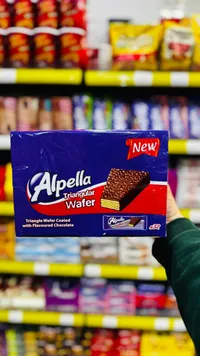 ويفر مثلث مغطى بالشوكولاتة - ألبيلا (Alpella)