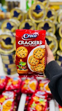 بسكويت كراكرز بالسمسم - كروكو (Croco)