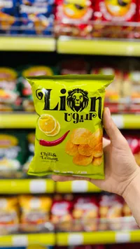 شيبس بطاطس بنكهة الشطة والليمون - ليون (Lion)
