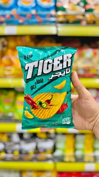 شيبس بطاطس مقرمشة بنكهة الفلفل الحلو - تايجر (Tiger)