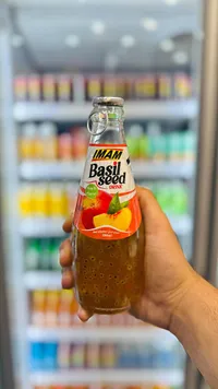 مشروب بذور الريحان بنكهة الخوخ - إمام (Imam)