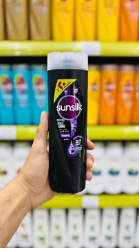 شامبو لمعان الشعر الأسود الساحر - صانسيلك (Sunsilk)