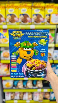حبوب إفطار بحلقات الفواكه - سوبر وينجز (Super Wings)