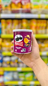 رقائق بطاطس بنكهة صلصة تكساس باربيكيو - برينجلز (Pringles)