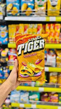شيبس بنكهة الجبنة المتبلة - تايجر (Tiger)
