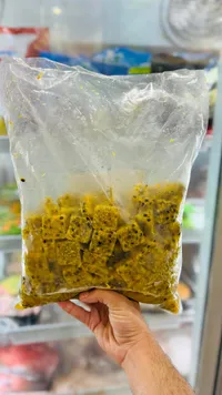 مكعبات فاكهة الباشن فروت مجمدة