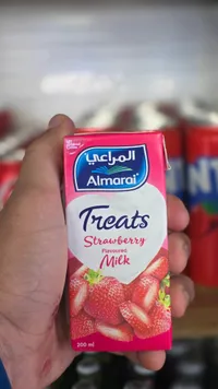 حليب بنكهة الفراولة - المراعي تريتس