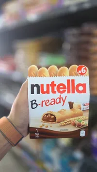 بسكويت ويفر محشو بكريمة البندق نوتيلا بي-ريدي - فيريرو (Ferrero)