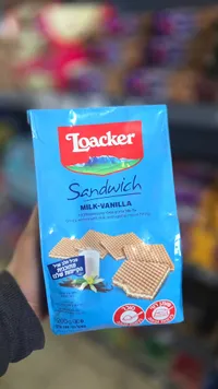 ويفر ساندويتش بحشوة الحليب والفانيليا - لواكر (Loacker)