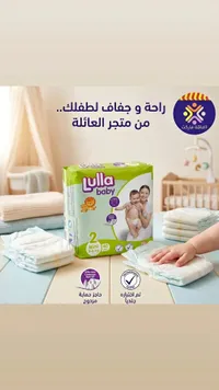 حفاضات أطفال ميني مقاس 2 - لولا بيبي (Lulla Baby)