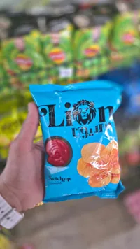 شيبس بطاطس بنكهة الكاتشب - ليون (Lion)