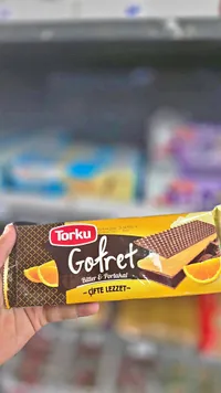 ويفر بالشوكولاتة الداكنة والبرتقال - توركو (Torku)