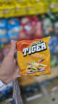 شيبس بطاطس بنكهة الجبنة المتبلة - تايجر (Tiger)