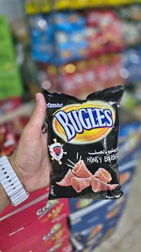 سناكس الذرة المقرمشة بنكهة الباربيكيو بالعسل - بيجلز (Bugles)