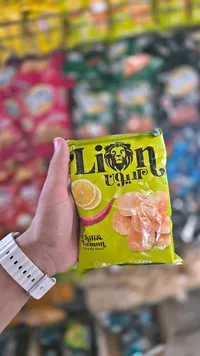 شيبس بطاطس بنكهة الشطة والليمون - ليون (Lion)