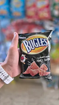 سناكس الذرة بنكهة الباربيكيو بالعسل - بيجلز (Bugles)