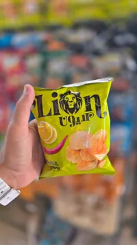 شيبس بطاطس بنكهة الشطة والليمون - ليون (Lion)