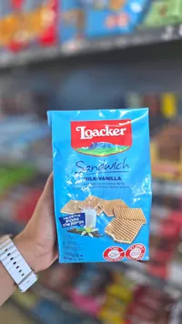 ويفر ساندويتش بحشوة الحليب والفانيليا - لواكر (Loacker)