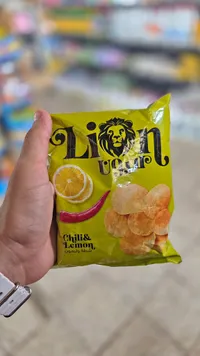 شيبس بطاطس بالشطة والليمون - ليون (Lion)