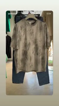 تيشيرت صيفي بنقشة مموجة - كيش وير (Qesh Wear)