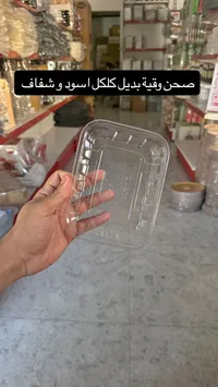 صحن بلاستيك شفاف للوجبات - أيس (Ace)