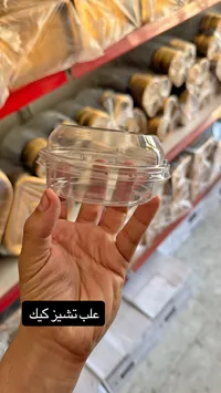 علب تشيز كيك بلاستيكية شفافة