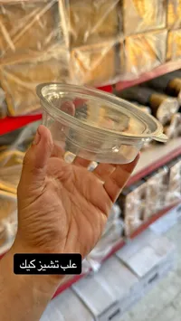 علب تشيز كيك بلاستيكية شفافة