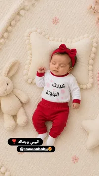 طقم ملابس أطفال كبرت البنوتة - روانا بيبي (Rawanababy)
