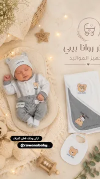 طقم ملابس ومستلزمات مواليد - ليندو بيبي (Lindo Baby)