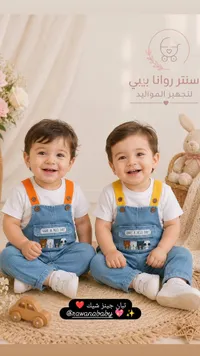 طقم تبان جينز شيك - سنتر روانا بيبي
