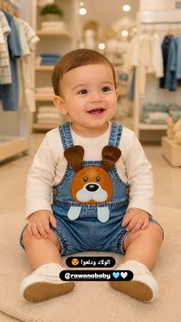 طقم سالوبيت جينز للأطفال - روانا بيبي (Rawana Baby)